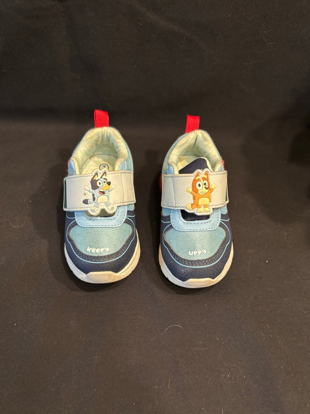 Boys Girls Toddler Bluey Keepy Uppy Slip On Light Up Shoes Sneakers, Size 7